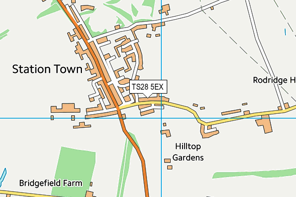 TS28 5EX map - OS VectorMap District (Ordnance Survey)