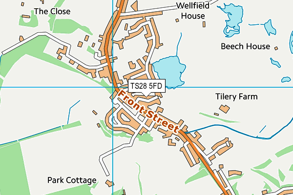 TS28 5FD map - OS VectorMap District (Ordnance Survey)