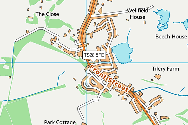 TS28 5FE map - OS VectorMap District (Ordnance Survey)