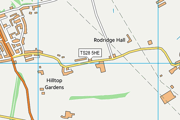 TS28 5HE map - OS VectorMap District (Ordnance Survey)