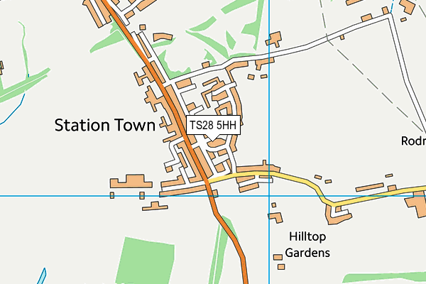 TS28 5HH map - OS VectorMap District (Ordnance Survey)