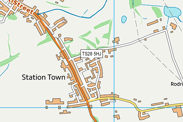 TS28 5HJ map - OS VectorMap District (Ordnance Survey)