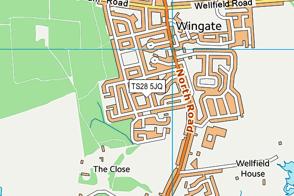 TS28 5JQ map - OS VectorMap District (Ordnance Survey)