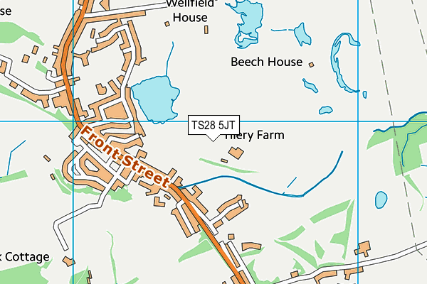 TS28 5JT map - OS VectorMap District (Ordnance Survey)