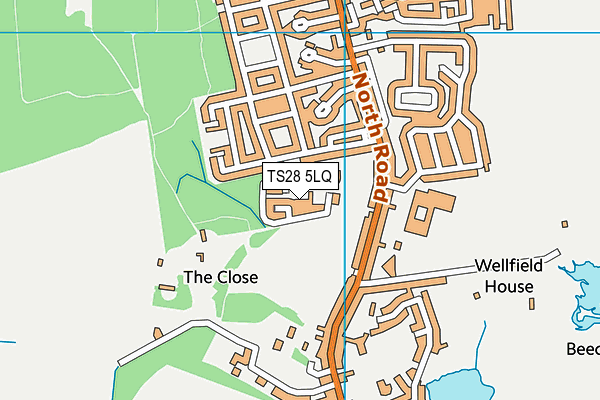 TS28 5LQ map - OS VectorMap District (Ordnance Survey)