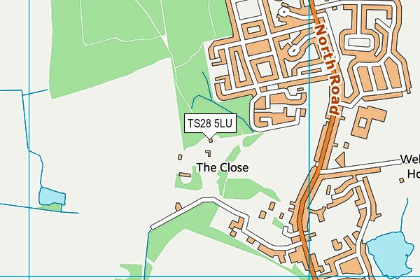 TS28 5LU map - OS VectorMap District (Ordnance Survey)