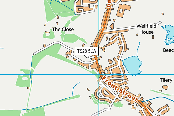 TS28 5LW map - OS VectorMap District (Ordnance Survey)