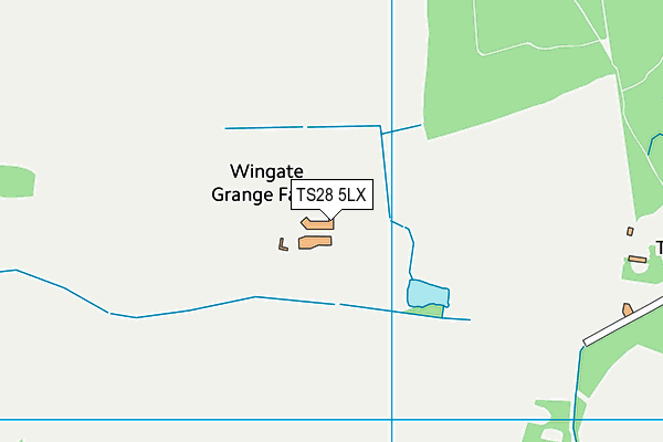 TS28 5LX map - OS VectorMap District (Ordnance Survey)