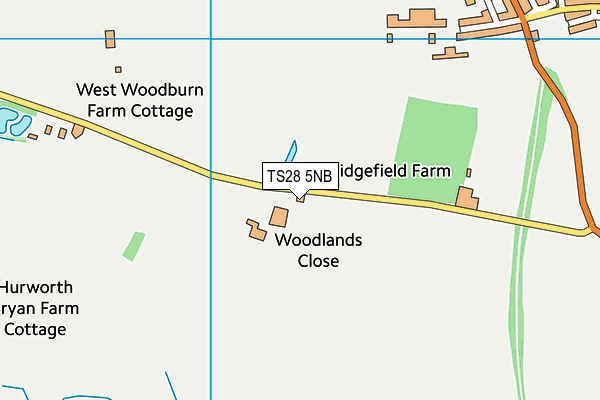 TS28 5NB map - OS VectorMap District (Ordnance Survey)