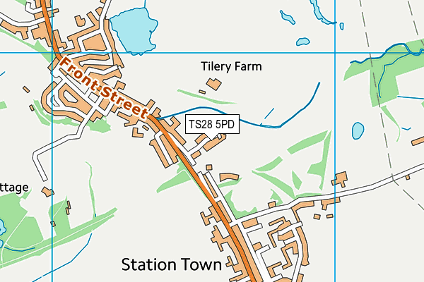 TS28 5PD map - OS VectorMap District (Ordnance Survey)