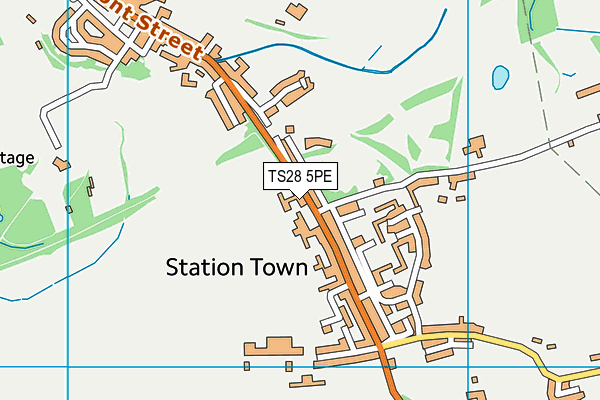 TS28 5PE map - OS VectorMap District (Ordnance Survey)