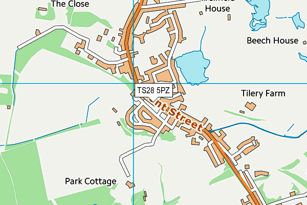 TS28 5PZ map - OS VectorMap District (Ordnance Survey)