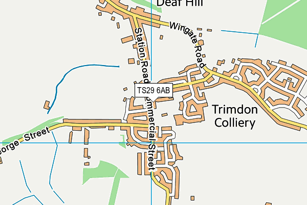 TS29 6AB map - OS VectorMap District (Ordnance Survey)