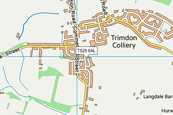 TS29 6AL map - OS VectorMap District (Ordnance Survey)