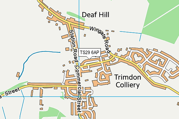 TS29 6AP map - OS VectorMap District (Ordnance Survey)