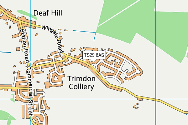 TS29 6AS map - OS VectorMap District (Ordnance Survey)