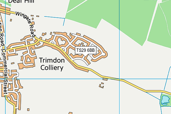 TS29 6BB map - OS VectorMap District (Ordnance Survey)
