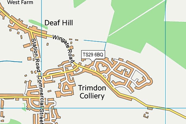 TS29 6BQ map - OS VectorMap District (Ordnance Survey)