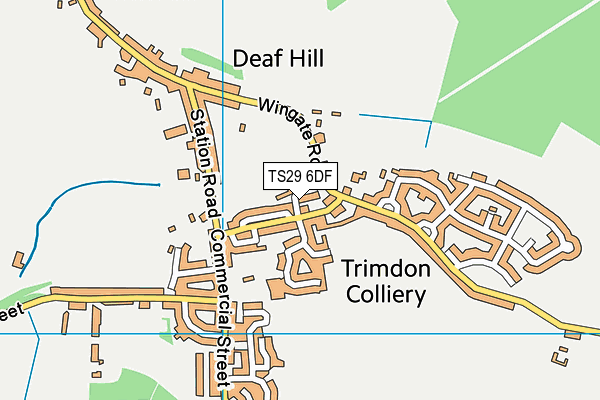 TS29 6DF map - OS VectorMap District (Ordnance Survey)