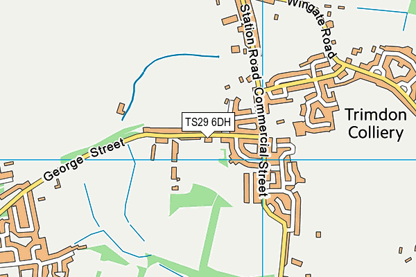 TS29 6DH map - OS VectorMap District (Ordnance Survey)