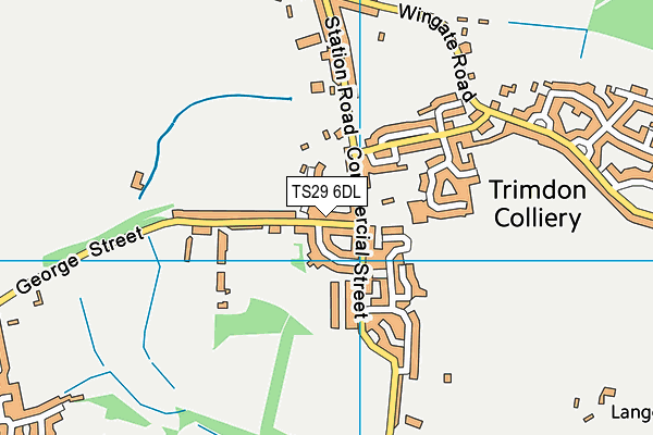 TS29 6DL map - OS VectorMap District (Ordnance Survey)