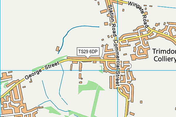TS29 6DP map - OS VectorMap District (Ordnance Survey)