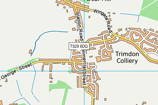 TS29 6DQ map - OS VectorMap District (Ordnance Survey)