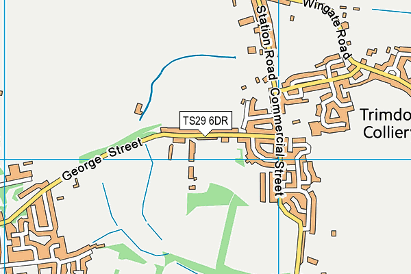 TS29 6DR map - OS VectorMap District (Ordnance Survey)