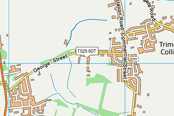 TS29 6DT map - OS VectorMap District (Ordnance Survey)