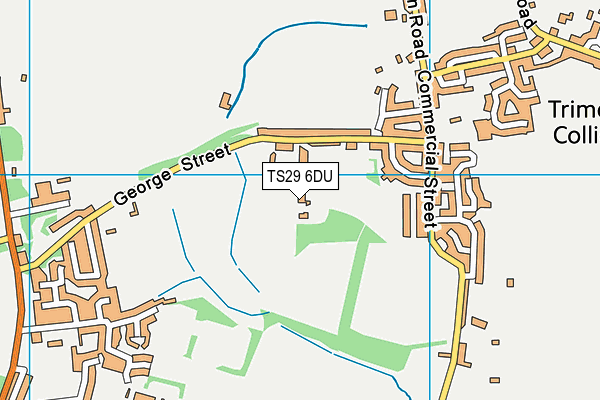 TS29 6DU map - OS VectorMap District (Ordnance Survey)