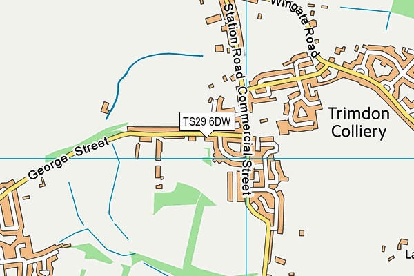TS29 6DW map - OS VectorMap District (Ordnance Survey)