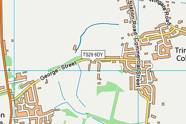 TS29 6DY map - OS VectorMap District (Ordnance Survey)