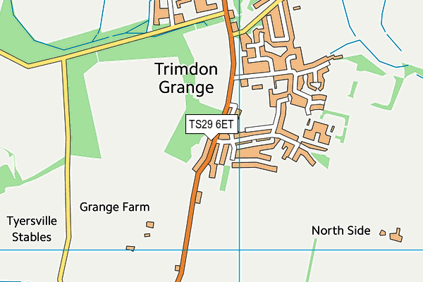 TS29 6ET map - OS VectorMap District (Ordnance Survey)