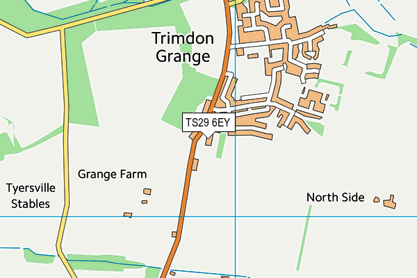 TS29 6EY map - OS VectorMap District (Ordnance Survey)