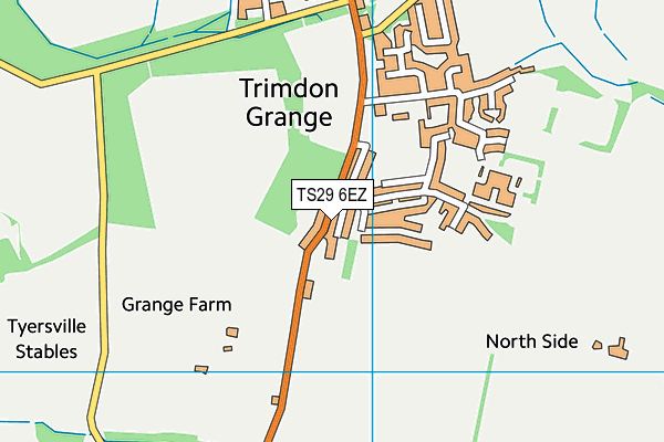 TS29 6EZ map - OS VectorMap District (Ordnance Survey)