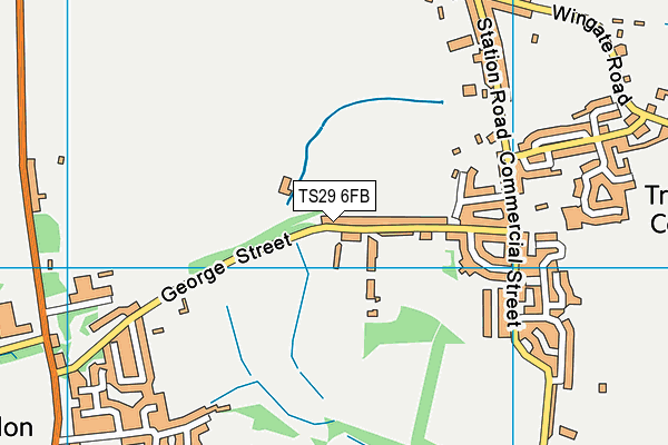 TS29 6FB map - OS VectorMap District (Ordnance Survey)