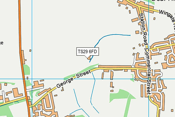 TS29 6FD map - OS VectorMap District (Ordnance Survey)
