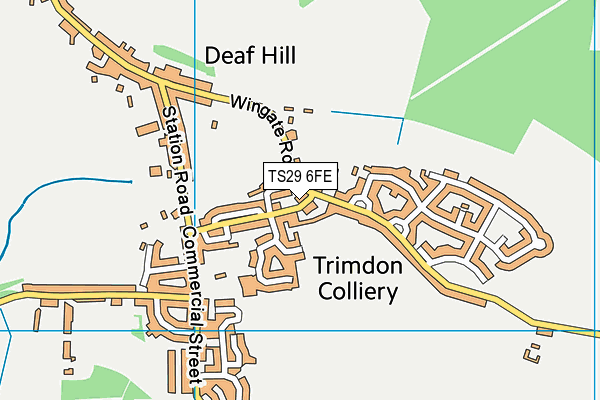 TS29 6FE map - OS VectorMap District (Ordnance Survey)