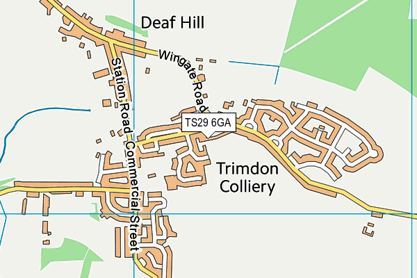 TS29 6GA map - OS VectorMap District (Ordnance Survey)