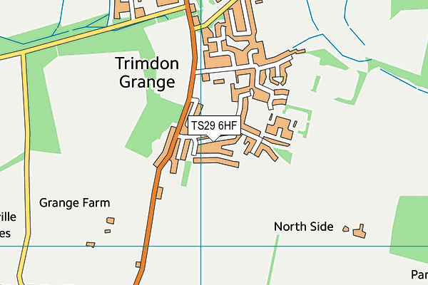 TS29 6HF map - OS VectorMap District (Ordnance Survey)