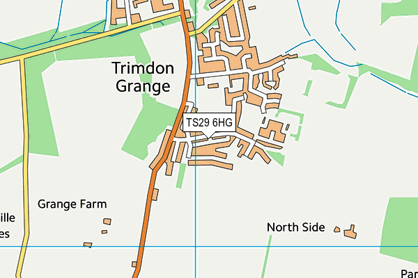 TS29 6HG map - OS VectorMap District (Ordnance Survey)