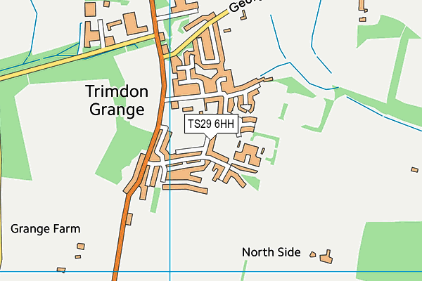 TS29 6HH map - OS VectorMap District (Ordnance Survey)