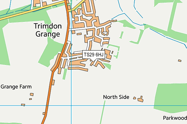 TS29 6HJ map - OS VectorMap District (Ordnance Survey)