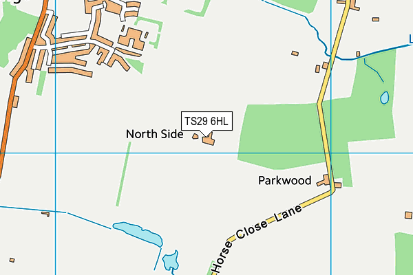 TS29 6HL map - OS VectorMap District (Ordnance Survey)