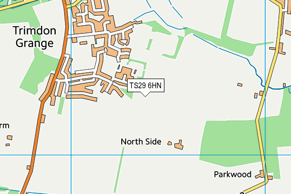 TS29 6HN map - OS VectorMap District (Ordnance Survey)
