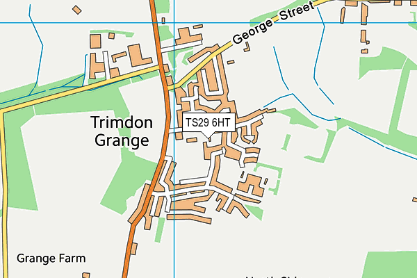 TS29 6HT map - OS VectorMap District (Ordnance Survey)