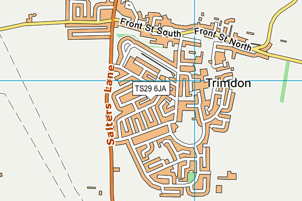 TS29 6JA map - OS VectorMap District (Ordnance Survey)