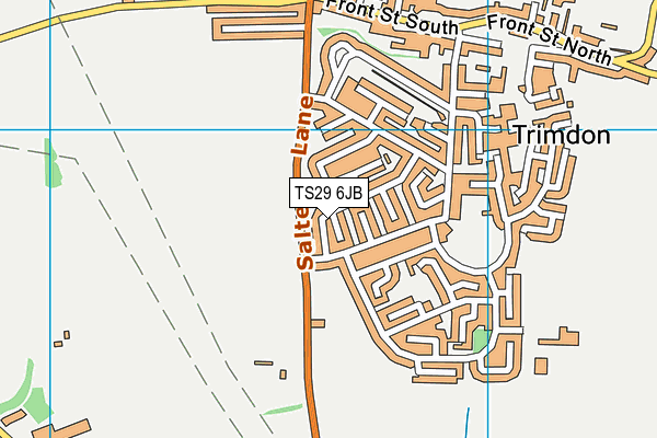 TS29 6JB map - OS VectorMap District (Ordnance Survey)
