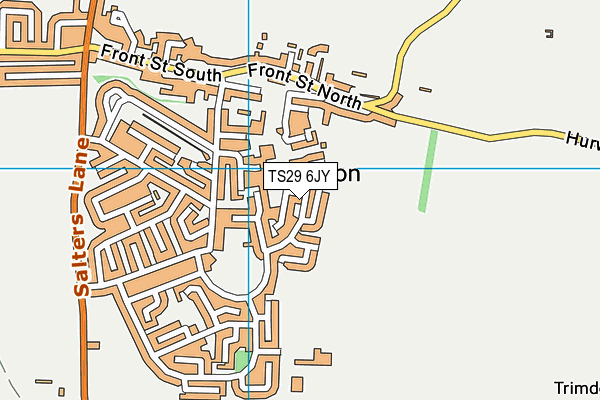 TS29 6JY map - OS VectorMap District (Ordnance Survey)