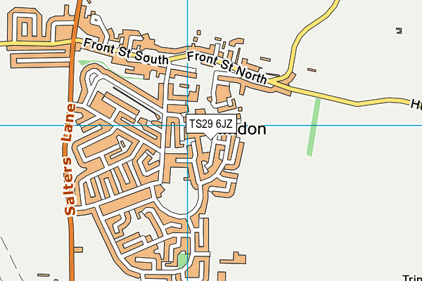 TS29 6JZ map - OS VectorMap District (Ordnance Survey)